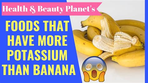 Foods More Potassium Than Banana Surprising Facts Must Watch Youtube