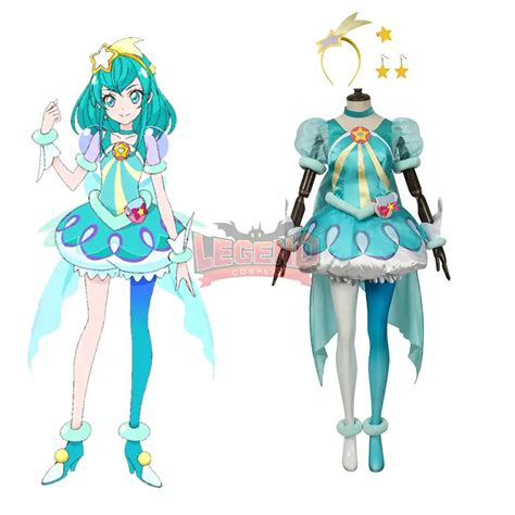 Anime Star Twinkle Precure Pretty Cure Cure Star Hoshina Hikar Cosplay Adult Costume Custom Made