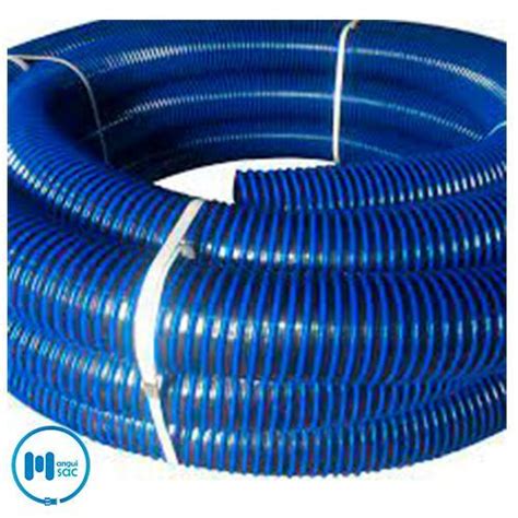 Manguera Lisa Totalmente Azul Succi N De Agua Pesada De Pvc Manguisac