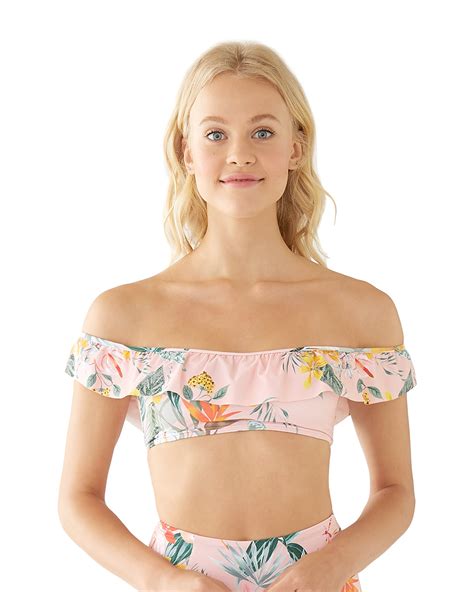 Ruffle Bikini Top By Bando X Lolli Swim Swimsuit Bando