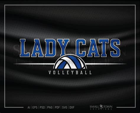 Lady Cats Svg Volleyball Svg Lady Cats Volleyball Lady Cats Etsy Canada