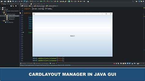 Java GUI Crash Course Tutorial 12 CardLayout In Java GUI YouTube