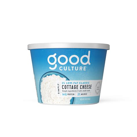 Simply Cottage Cheese, 2% Milkfat, 16 oz - Good Culture