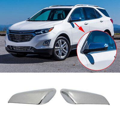 Chrome For 2018 2024 Chevy Equinox GMC Terrain Side Mirror Covers Trim