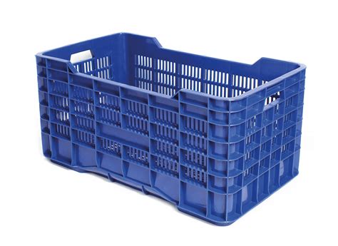 Caja Gigante Calada Azul Lisa Plastimex