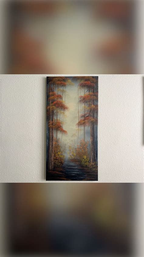 Fall Autumn Landscape Oil Painting Inspired by Bob Ross deep - Etsy ...