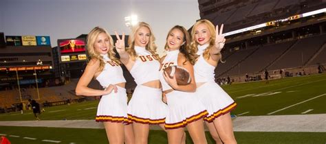 Usc Vs Asu Poster Hot Cheerleaders Usc Football Usc