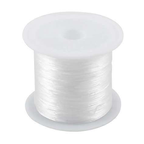 LHBL 8 5M Long White Elastic Crystal String Cord Jewelry Beading Thread