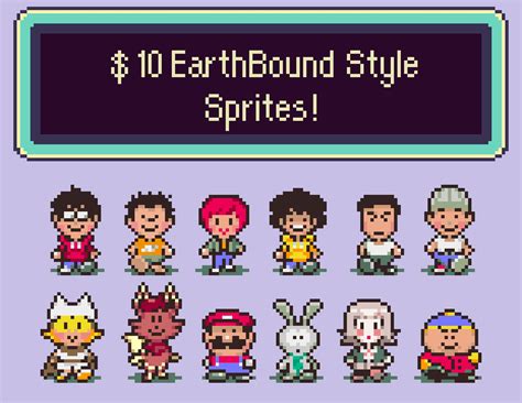 Earthbound Sprite Sheet