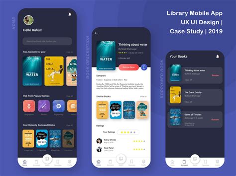 Library Mobile App | UX UI Design Case Study by Rahul Shinde on Dribbble