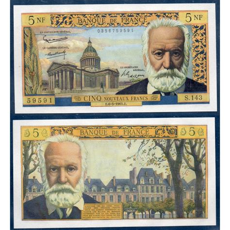 Nouveaux Francs Victor Hugo Neuf Billet De La Banque De France