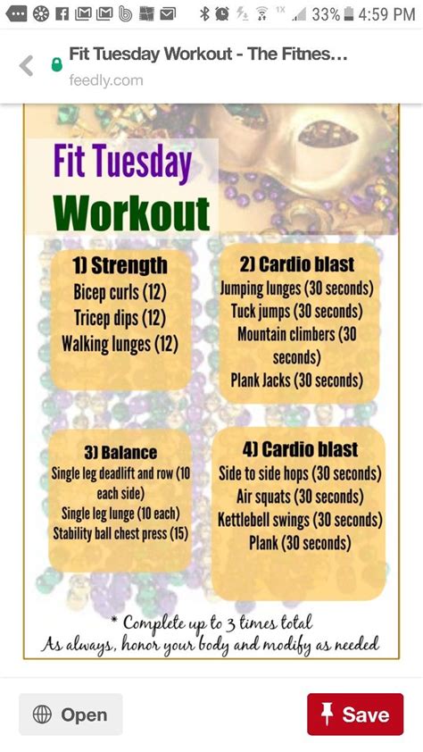Tabata Workout Program Flyer