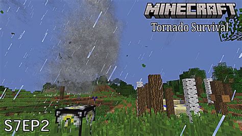 Minecraft Tornado Survival Localized Weather Mod S7ep2 Storm Chasing Youtube