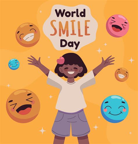 world smile day, card 10796424 Vector Art at Vecteezy