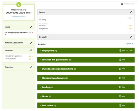 Enrich Your Orcid Record Orcid Sit Subject Guides At Singapore