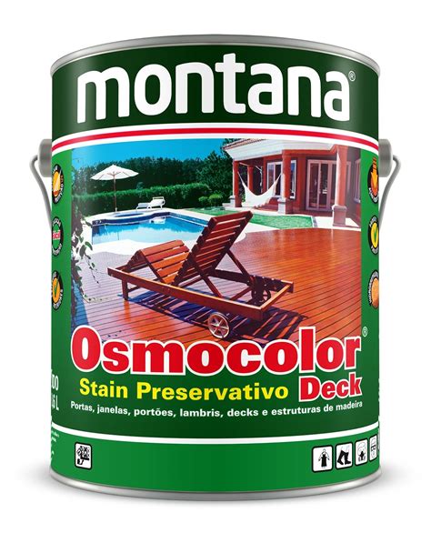 Osmocolor Stain Deck Castanho Montana 18 Litros Carlessi Casa