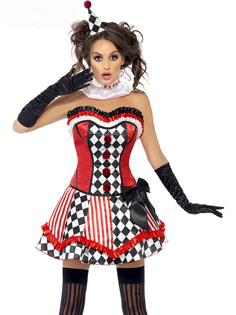 Halloween Sexy Circus Clown Costume