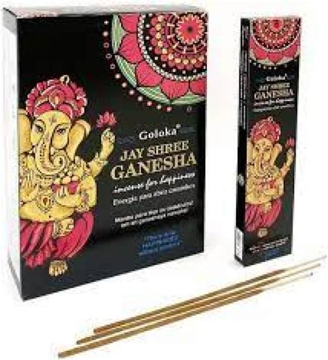 Incenso Goloka Vareta Jay Shree Ganesha Bibel Presentes E Incensos