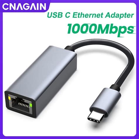 Usb C Đến Bộ Chuyển Đổi Ethernet Type C Thunderbolt 3 Đến Rj45 Gigabit Ethernet Lan Bộ Chuyển