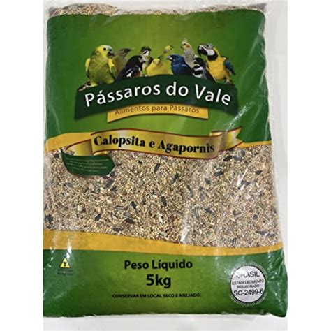 Ração Mistura de Sementes Calopsitas Agapornis Periquitos 5kg Shopee