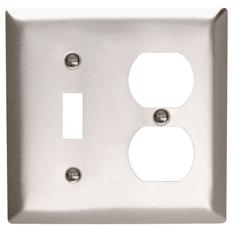 Pass And Seymour Ss18 2gang Wall Plate Toggle Duplex Standard 302 304 Stainless Steel