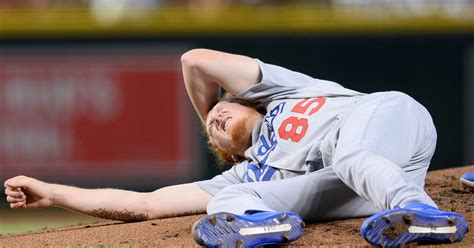 Injury Update Dustin May Leaves Game After Being Hit By Line Drive