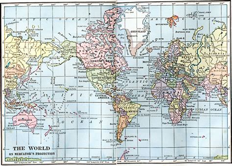 A World Map With Coordinates - United States Map