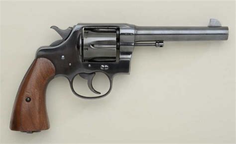 Colt Model 1917 45 Acp Cal Da Revolver Re Blued Finish Replaced Grips Serial 289534 The I