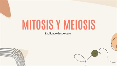 Solution Resumen De Biolog A Mitosis Y Meiosis Pdf Studypool