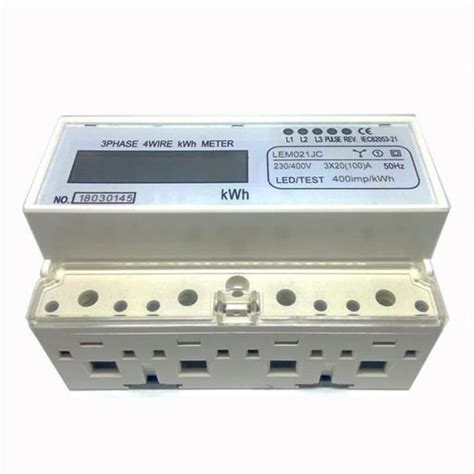 Jual Phase Din Rail Kwh Watt Hour Din Rail Energy Meter Lcd A