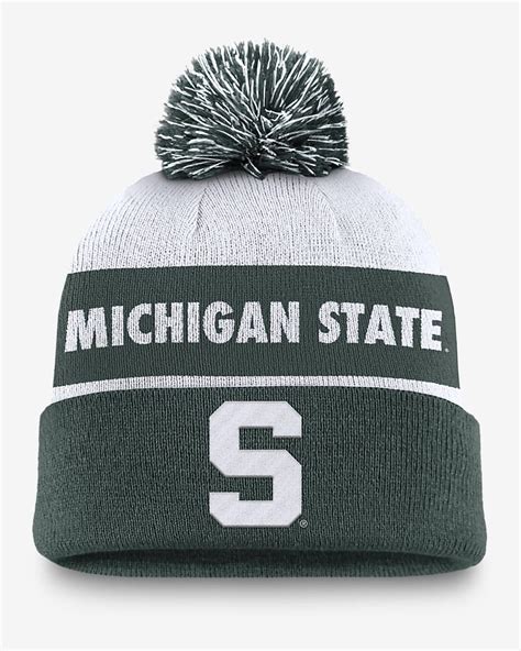 Michigan State Spartans Primetime Peak Mens Nike College Cuffed Pom