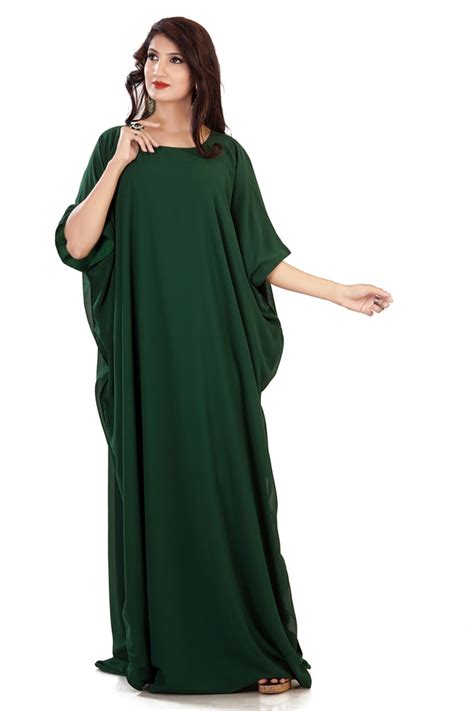 Beautiful Plain Silk Kaftan For Plus Size Silk Kaftan