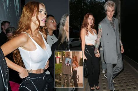 Megan Fox Goes Braless In See Through White Crop Top As She Parties In London With Fiance