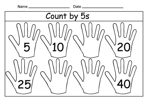 Printable Skip Count By 5 Worksheets Activity Shelter Count By 10s