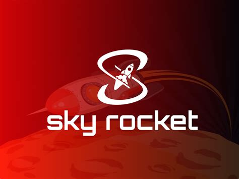 sky rocket logo designrocket logospace logonasa logo  behance