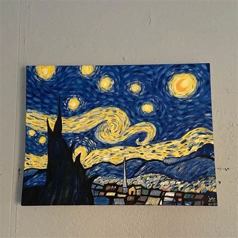 "Noche estrellada" de Vincent Van Gogh | Vincent van gogh, Noche ...