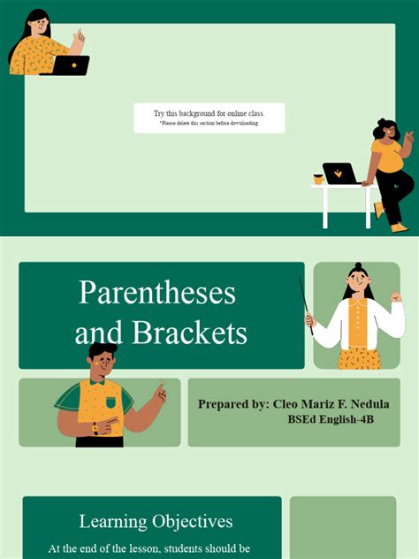 brackets and parentheses | PDF | Bracket | Punctuation