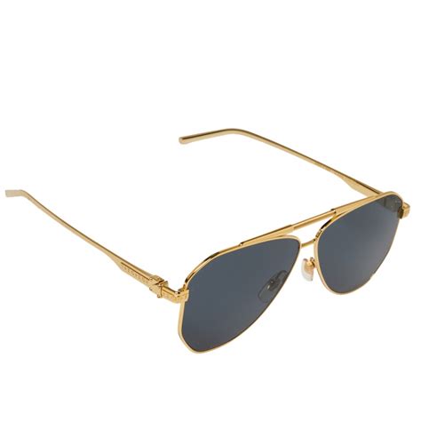 Louis Vuitton Gold Tone/ Grey Z1200W Nightlight Aviator Sunglasses ...