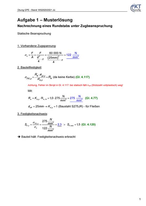 GPE Uebung Loesung A1 Wintersemester Übung GPE Stand WS2020 20