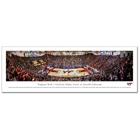 Virginia Tech Cassell Coliseum Panoramic Print – Campus Emporium