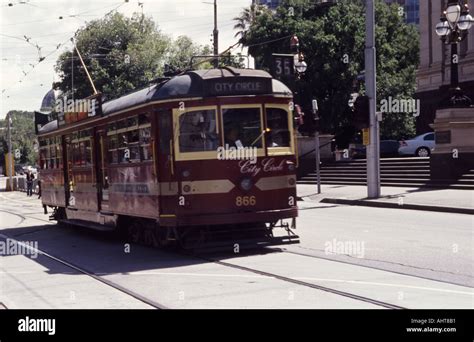 City Circle Tram In Melbourne Stock Photo Alamy