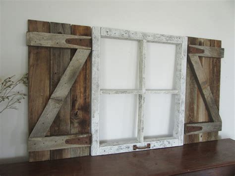 Farmhouse Window and Shutters - Etsy