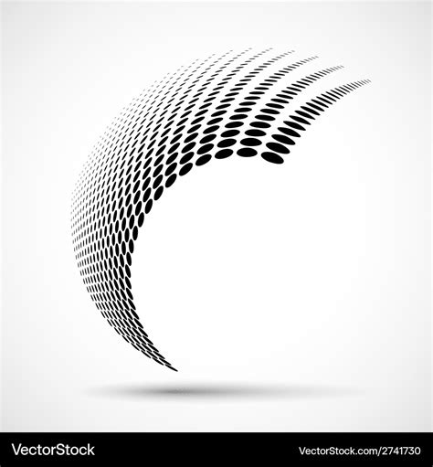 Abstract Halftone Design Element Royalty Free Vector Image