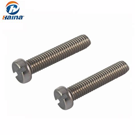 DIN84 Stainless Steel Slotted Cheese Head Machine Screws China