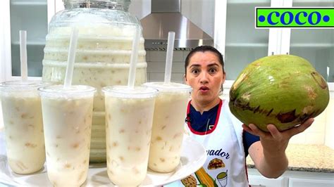 Mira Como Yo Hago Agua Fresca De Coco Para Que Salga Cremosita