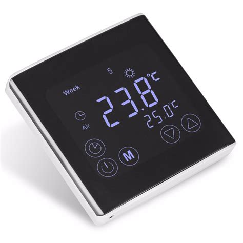 New Weekly Programmable Underfloor Heating Thermostat Lcd Touch Screen