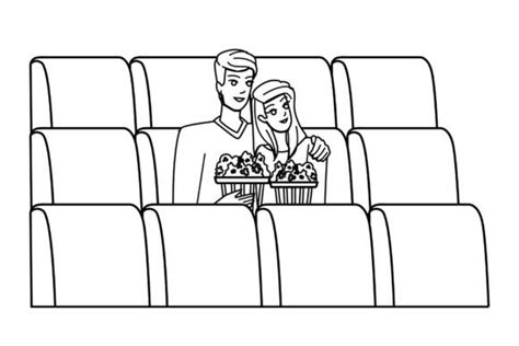 Couple Cinema Vector Graphic By Sevvectors Creative Fabrica