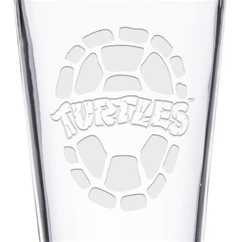 Teenage Mutant Ninja Turtles Shell Laser Engraved Pint Glass