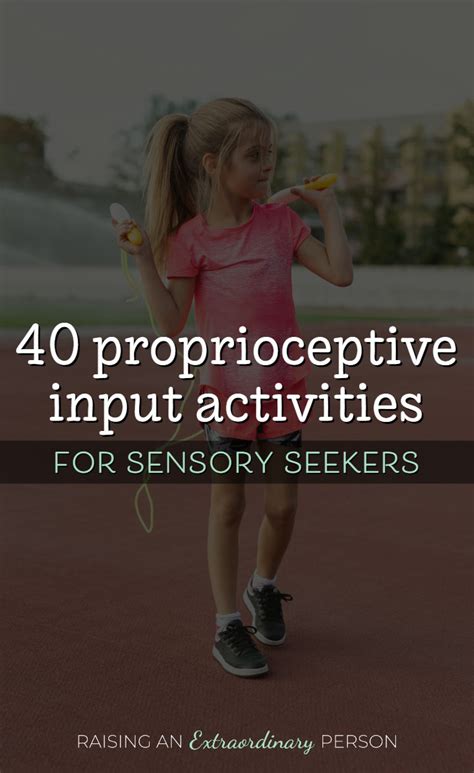 Proprioceptive Input 40 Proprioceptive Input Activities For Sensory