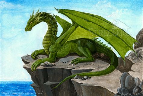 green dragon  strecno  deviantart